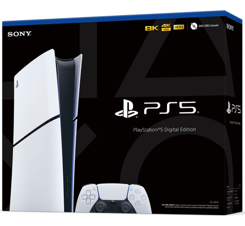 Ps5 Sony Slim Playstation 5 Digital 12 meses, color blanco