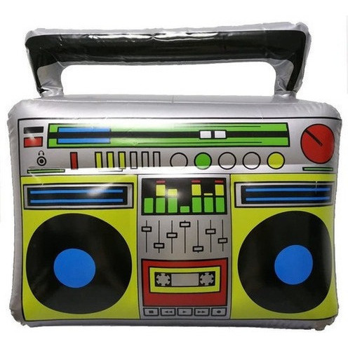Ts Micrófonos Inflables Boom Box 80s 90s Decoración De