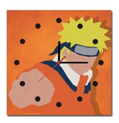 Poster Reloj Naruto [24x24cms] [ref. Rot0401]