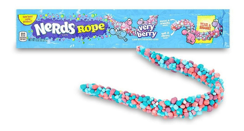 Imagen 3 de 3 de Dulces Americanos Nerds Rope Very Berry