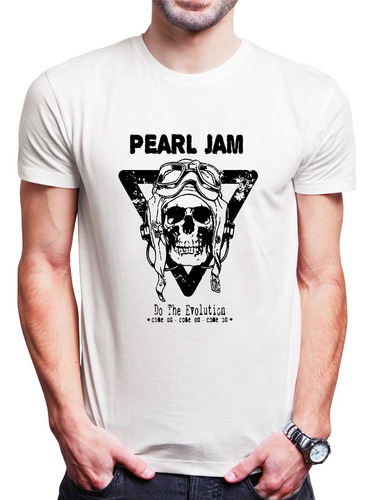 Polo Varon Pearl Jam Craneo (d1687 Boleto.store)