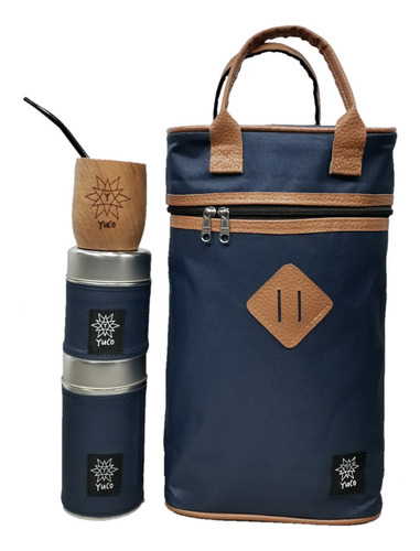 Imagen 1 de 9 de Equipo De Mate Set Matero | Bolso + Latas + Mate | Yuco