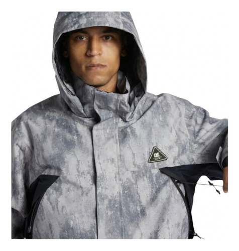 Campera Dc Snow Command 45k (xsss) Gris Oscuro M Lisa