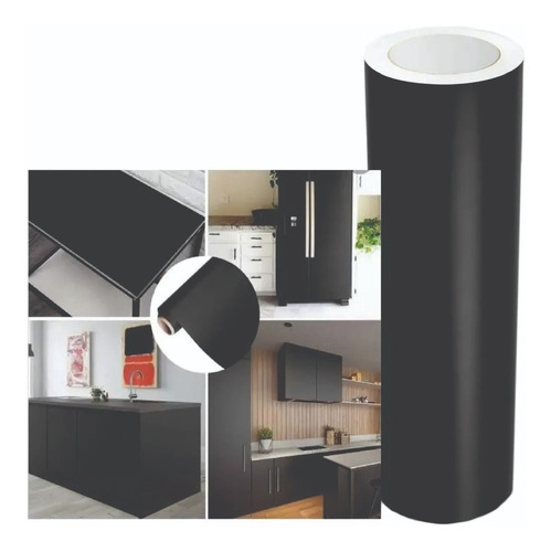 Adesivo Para Escrever Com Giz 2,5m X 50cm Cor Preto Fosco Vinílico
