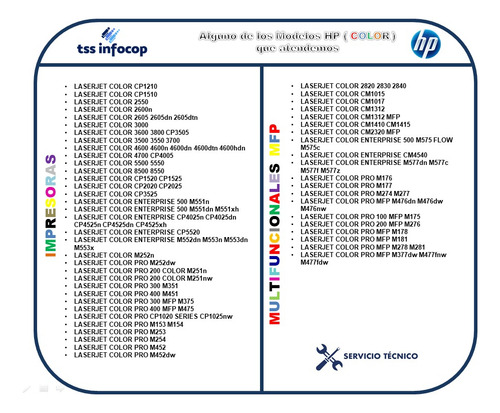 Imagen 4 de 12 de Servicio Técnico Y Reparación Impresoras Laser Hp Y Canon