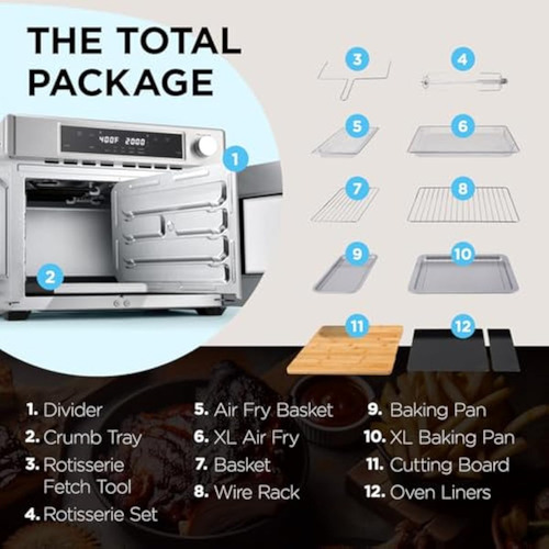 Dual Zone Air Fryer French Door Oven - 32 Qt