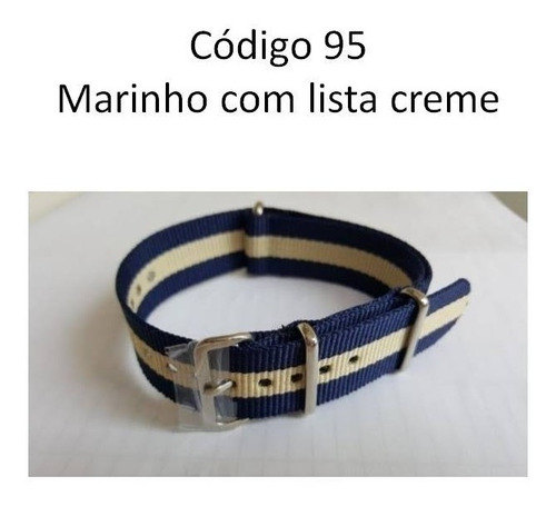 Pulseira Nylon Nato Todas As Cores + Brinde Anúncio 7 / 8