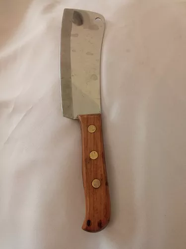 Cuchillo Hacha de cocina Kobe con mango de madera