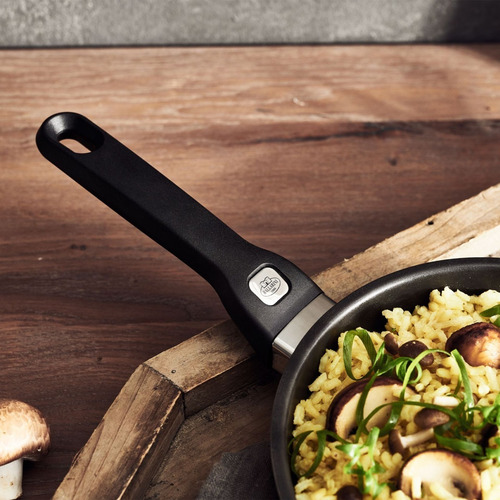 Ballarini Wok De Acero Inoxidable 28cm Mod. Pesaro Color Plateado
