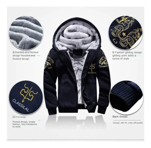 Conjunto De Moletom Masculino Frio Con Blusa Forrada Pesada