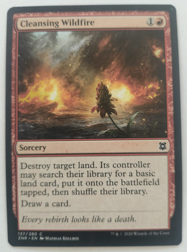 Magic Tcg Cleansing Wildfire 137/280 C
