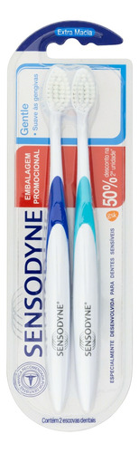 Cepillo de dientes Sensodyne Gentle ultra suave x 2 unidades