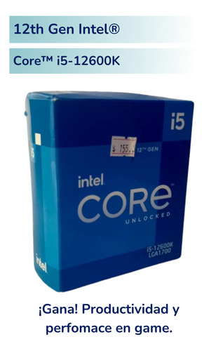 Procesador Intel Core I5 Gen12 - 12600k Nucleos 10  Lga1700