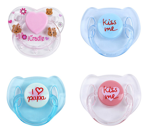 Juego De Chupetes Con Imanes Reborn Dolls, 4 Accesorios