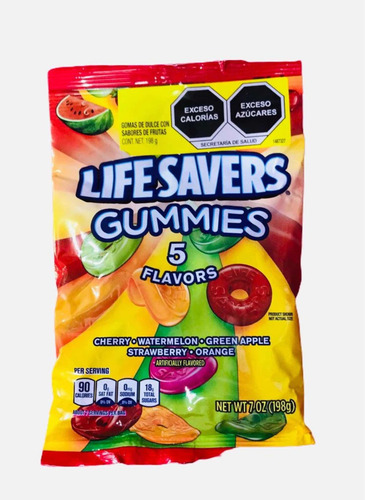 Gomitas Life Savers Sabores 198g