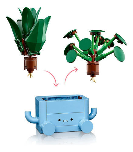 Lego® Botanicals Plantas Felices Decoración 10349 217 Drácena Y Pilea