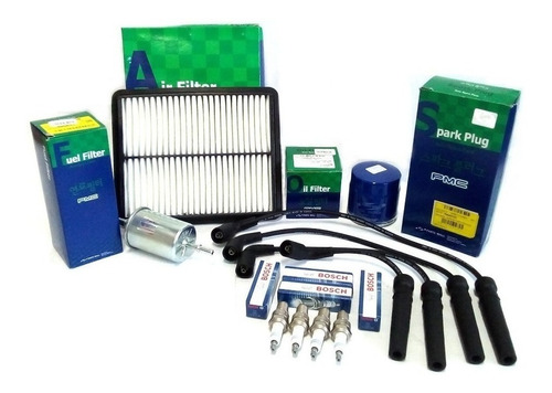 Kit Afinamiento Daewoo Lanos 1.5 Filtros Bujias Cables Korea