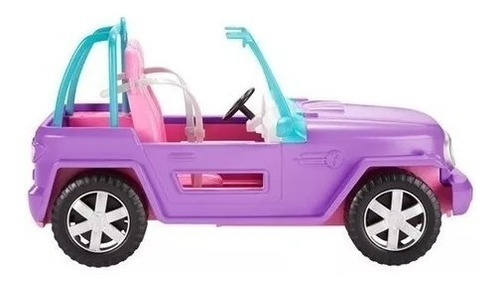 Juguete Barbie Jeep Morado Color Violeta Matel