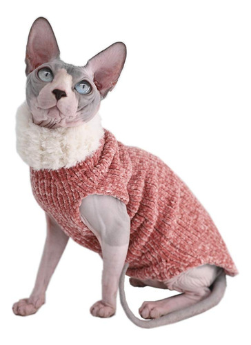 Sphynx - Ropa De Gato Calida De Invierno De Piel Sintetica, 