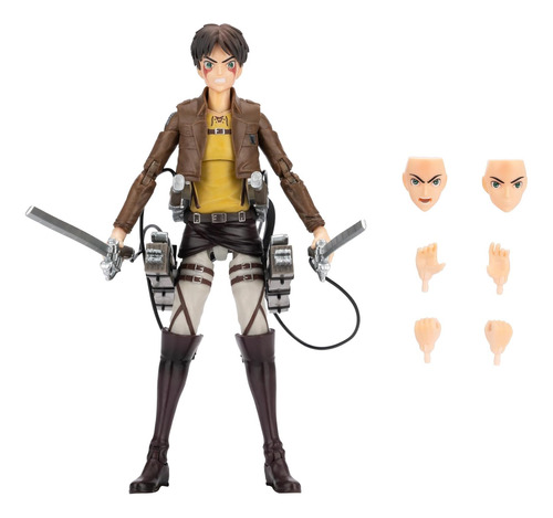 Eren Jaeger - 6.5-inch Scale Figure With Swappable Facepl...