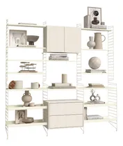 Comprar Biblioteca Moderna De Madera Metal Mueble Organizador Living