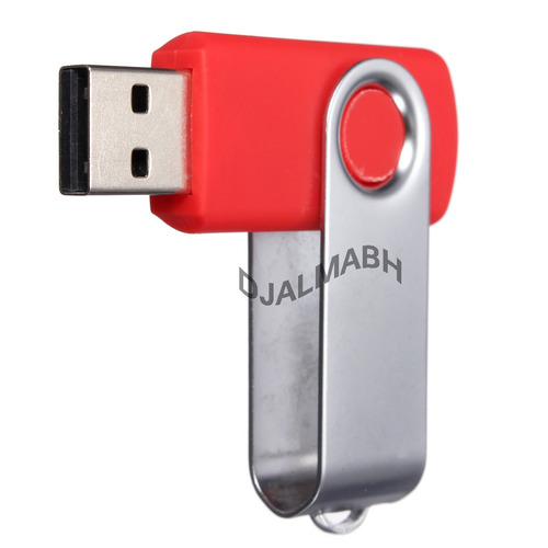 Pendrive Giratório 32gb Vermelho - Já Está No Brasil