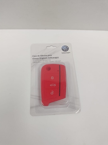 Imagem 2 de 6 de Capa De Silicone Para Chave Canivete Original Volkswagen