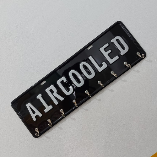 Placa De Carro Decorativa Porta Chaves Em Alumínio