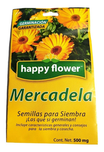 Semillas Mercadela Flores Felices Huerto Del Hogar 197