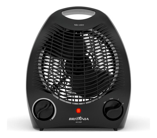 Aquecedor Britânia Ab1500p 2 Em 1 2000w Cor Preto 110v - 150