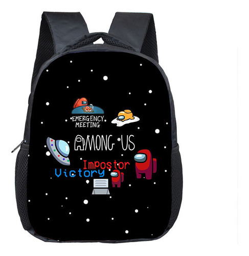 Mochila Space Werewolf Amongus Simple Campus Style Oxford P