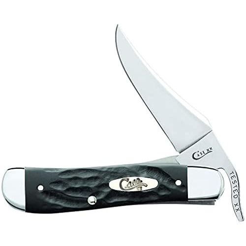 Wr Pocket Knife Rough Black Jigged Synthetic Russlock I...