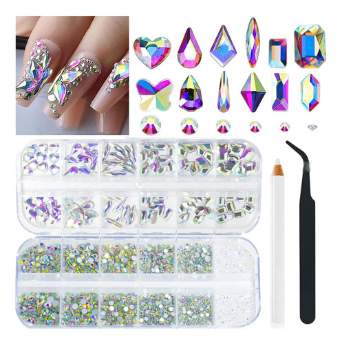 Diamantes De Imitación Ab Para Uñas, 120 Dijes De Uñas A.