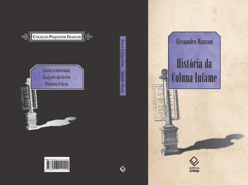 História Da Coluna Infame, De Alessandro Manzoni. Editorial Editora Unesp, Capa Mole, Edição 1 Em Português, 2024