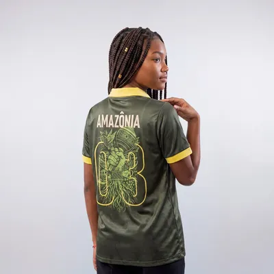Camisa Seleção Amazônia Biomas Fc Edição Limitada Verde Biomas Amazônia Gg Personalizado
