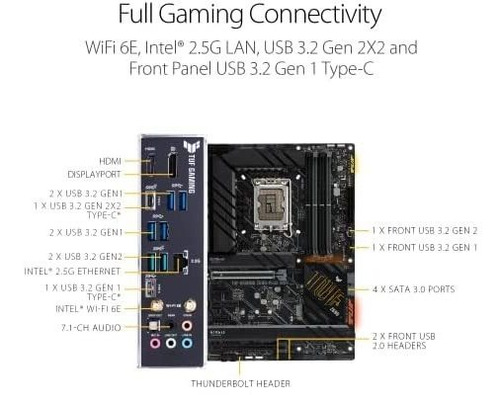 Motherboard Asus Tuf Z690-plus Ddr5 Wifi 6 2.5 Gb Usb C