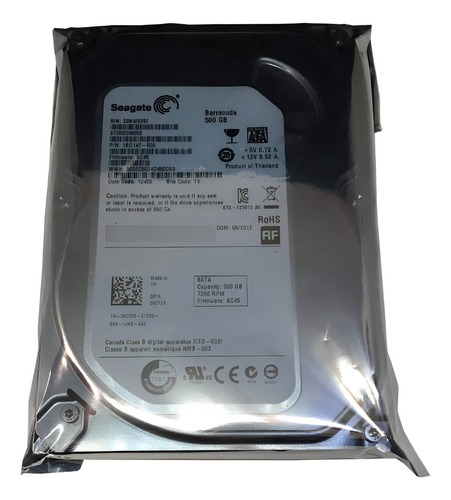 Disco Duro Interno Seagate Barracuda St500dm002 500gb Sata 3.5 7200