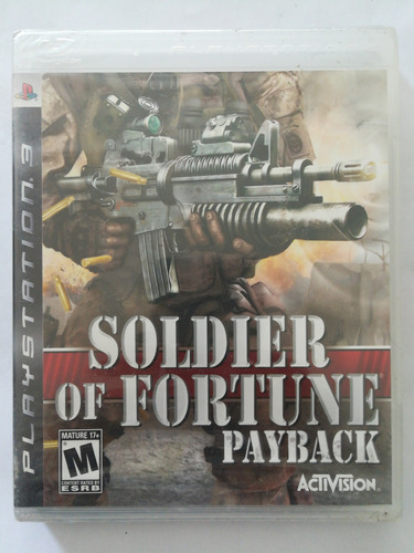 Soldier Of Fortune Payback Ps3 100% Nuevo Original Sellado