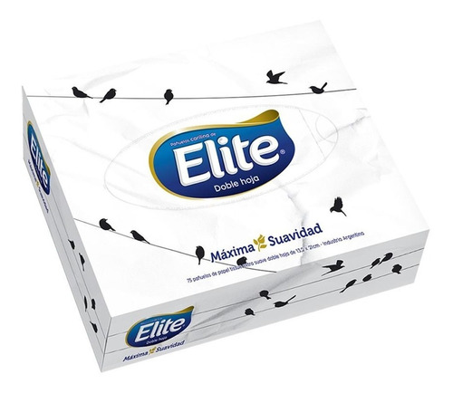 Pañuelos Elite Doble Caja 75 Unidades Pack 6 Unidades