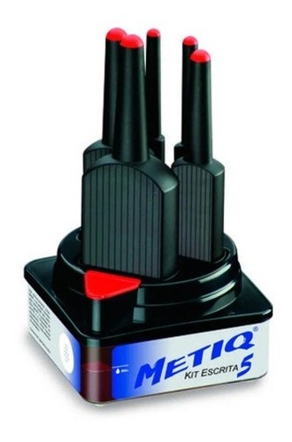 Imagem 2 de 3 de (metiq) 1 Kit C/ 5 Pontas + 1 Tinta Preta Alcolor 500 Ml