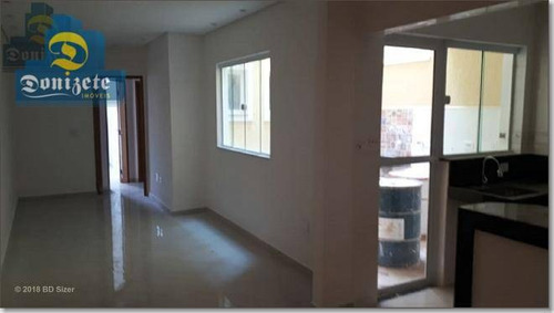 Cobertura À Venda, 114 M² Por R$ 419.000,00 - Vila Camilópolis - Santo André/sp - Co1608