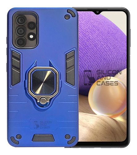 Carcasa Para Samsung A52 Anillo Antigolpe Doble Colores