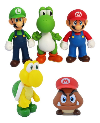 Super Mario Bros Figuras Yoshi Luigi Toad Panadero Banpresto