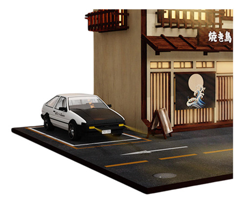 1:64 Modelo De Diorama De Garaje De Coche Diy Para