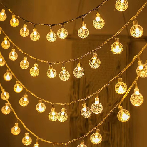 Guirnaldas De Luces Led Exterior, 10m 100 Focos Led,8 Modos