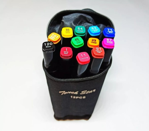 Marcadores Touch Doble Punta X12 Unidades