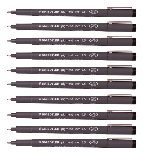 Plumas Fineliner 0,5 Mm Para Dibujo Y Redacción Paquete 10