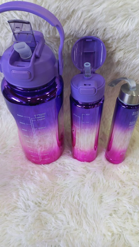 Pack De 3 Botellas - Color Metalizado