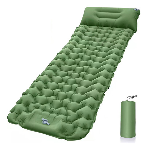 Colchoneta Camping Ligera Con Almohada De Aire.inflable Color Fix