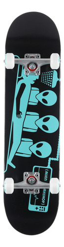 Alien Taller Monopatin Completo Abduction Negro Verde 7.75 